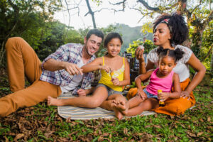 A family enjoying time together